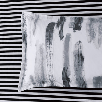 Lucas microfiber reversible quilt cover set-king size