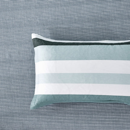 Nathan 100% cotton reversible quilt cover set-king size