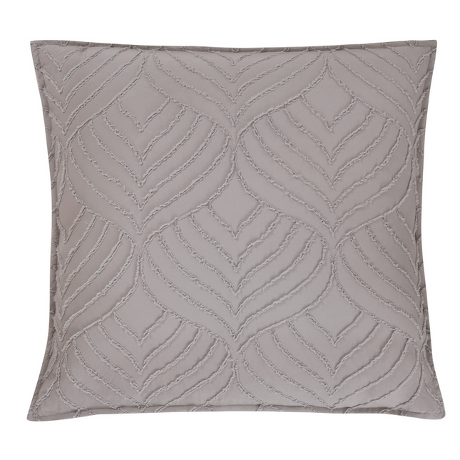 TUFTED MICROFIBRE SUPER SOFT EUROPEAN PILLOWCASE-BEIGE