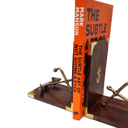 Brass Bookend - Anchor