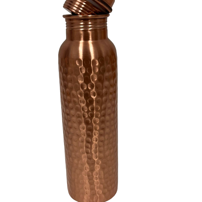 Copper Water Bottle - Hammered Finish