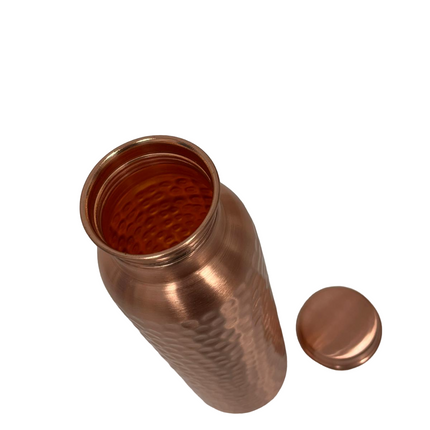 Copper Water Bottle - Hammered Finish