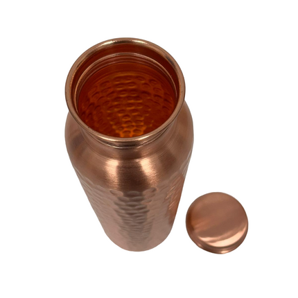 Copper Water Bottle - Hammered Finish