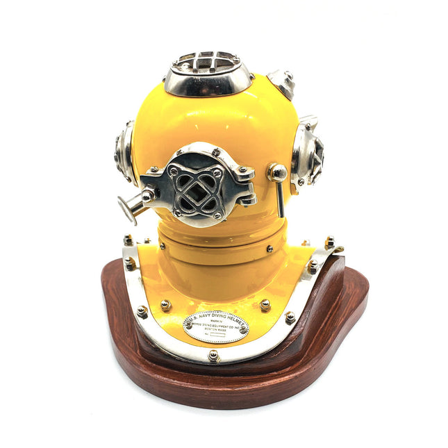 US Navy Mark V Diving Helmet Miniature 230mm - Yellow