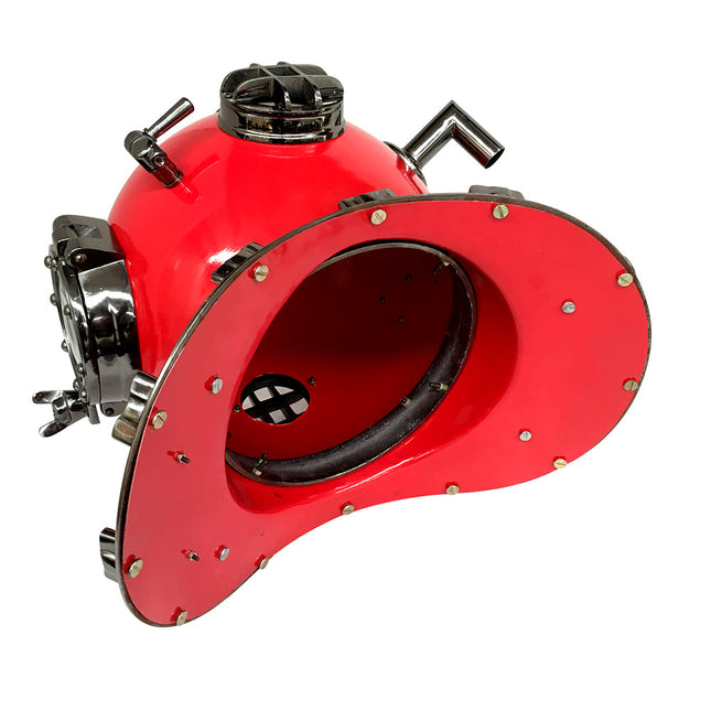 US Navy Mark V Diving Helmet – Red