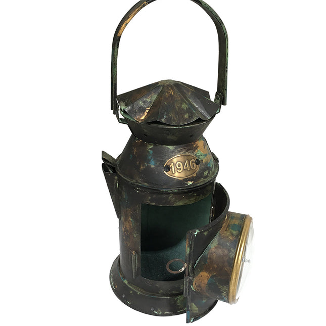 Wall Clock - Iron Railway Lantern