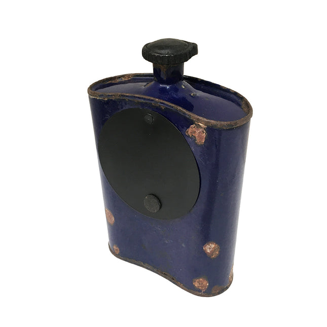 Table Clock - Old Iron Drinking Flask