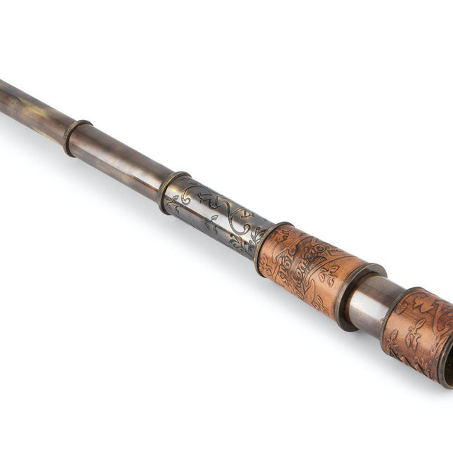 Embossed Leather 4 Draw - Spyglass