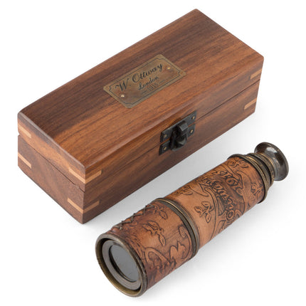 Embossed Leather 4 Draw - Spyglass