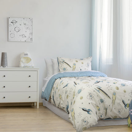 Rocket Boy QUILT COVER SET - DOUBLE