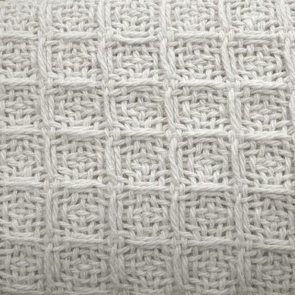 Cotton Waffle Blanket White King