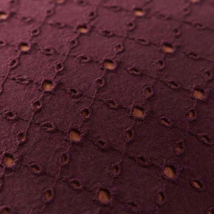 Bedding House Chelsy Plum (Also Known as Purple) Square Filled Cushion 40cm x 40cm