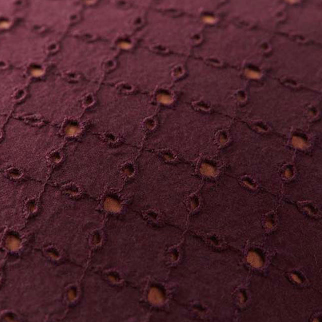 Bedding House Chelsy Plum (Also Known as Purple) Square Filled Cushion 40cm x 40cm