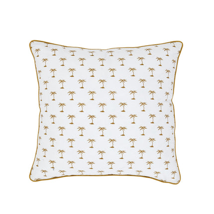 J.Elliot Home Palm Gold Green Filled Cushion 50 x 50 cm
