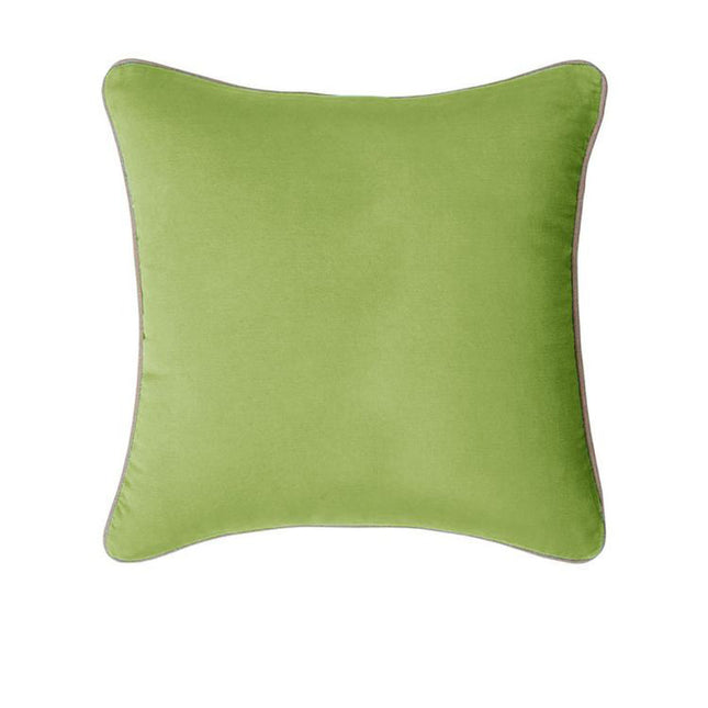 J Elliot Home Gabriel 100% Cotton Cushion Cover 60 x 60 cm Leaf Green