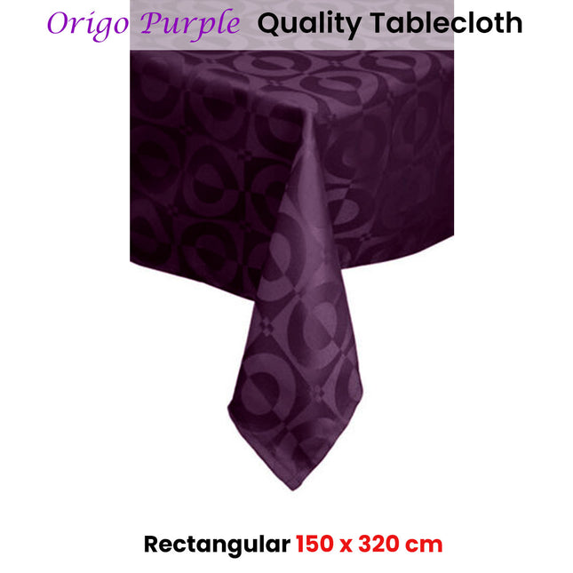 Quality Origo Purple Tablecloth 150 x 320 cm