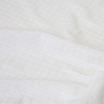 J Elliot Home Waffle Set of 4 Cotton Tea Towels 50 x 70 cm White