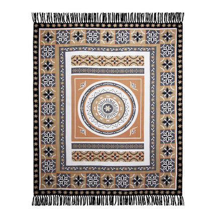 J Elliot Home Kasbah Luxury Fringe Throw 130 x 160cm Black