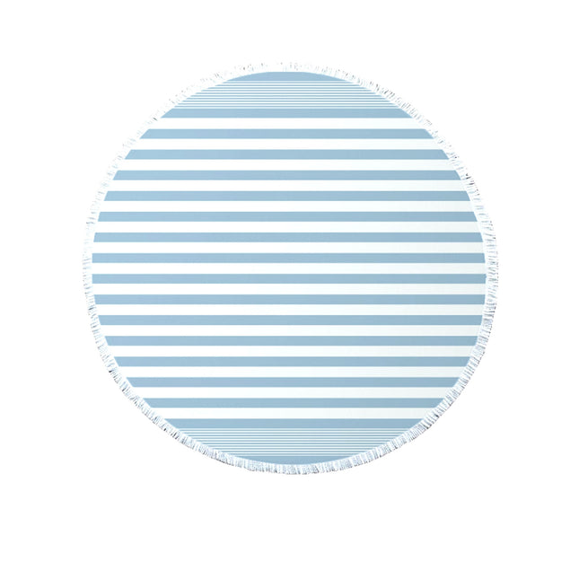 J.Elliot Home Home Round Cotton Turkish Towel Dusty Blue