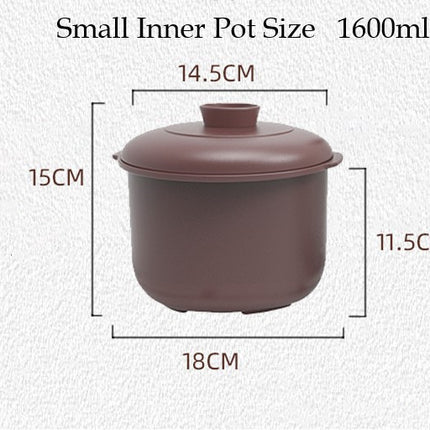 Kylin Electric Purple Clay Pot Slow Cooker 5L - K2021