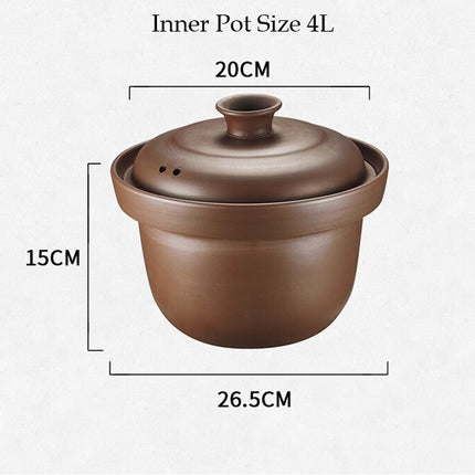 Kylin Electric Purple Clay Pot Slow Cooker 4L - K2022