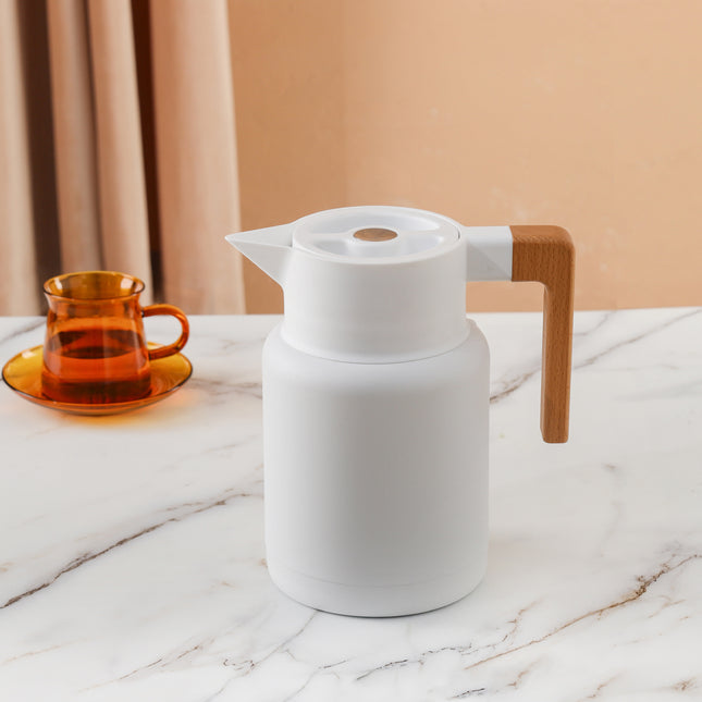 Kylin 304 Stainless Steel Japanese Vaccum Jug 1.3L - White