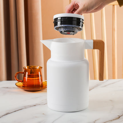 Kylin 304 Stainless Steel Japanese Vaccum Jug 1.3L - White