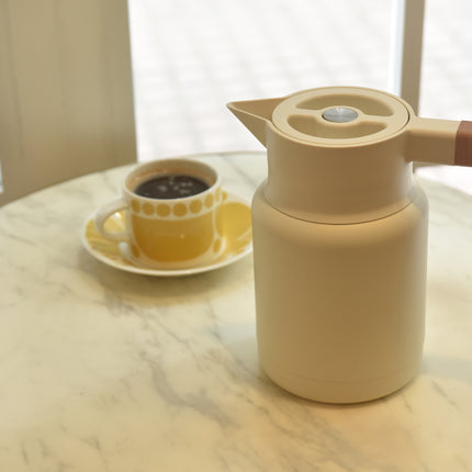 Kylin 304 Stainless Steel Japanese Vaccum Jug 1.3L - White