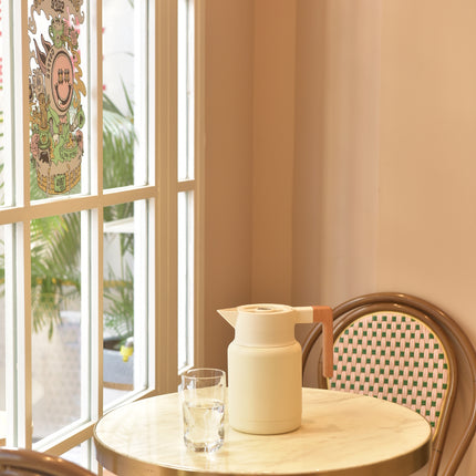 Kylin 304 Stainless Steel Japanese Vaccum Jug 1.3L - White