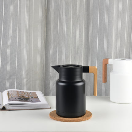 Kylin 304 Stainless Steel Japanese Vaccum Jug 1.3L - White