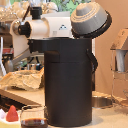 Kylin 304 Stainless Steel Air Press Pot Beverage Dispenser 2.5L - Black