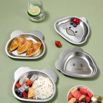 Kylin 304 Stainless Steel Duck Dinner Plate 15.8*17.7cm