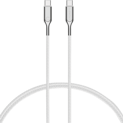 USB-C to USB-C 2.0 Armored Cable For Mobile Phone Charger 2M - White CY2694PCTYC