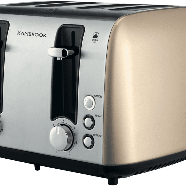 Kambrook Deluxe Collection 4 Slice Toaster Champagne KTA480CMP2JAN1