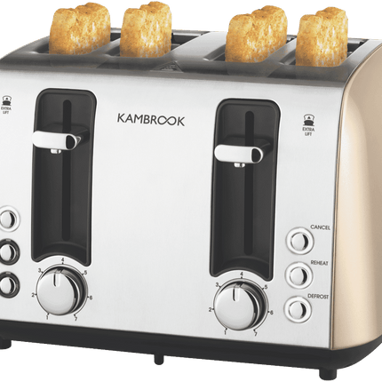 Kambrook Deluxe Collection 4 Slice Toaster Champagne KTA480CMP2JAN1