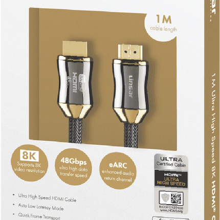 8K High Speed HDMI Cable (1M) LSHM8K1M