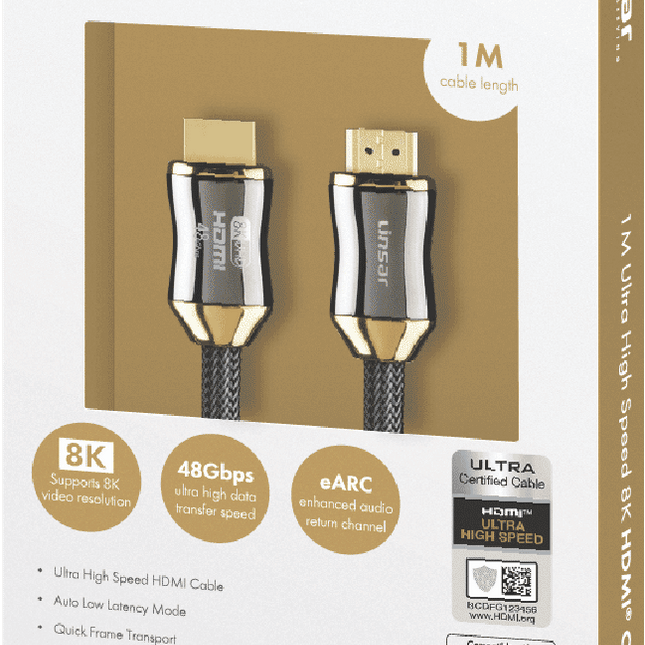 8K High Speed HDMI Cable (1M) LSHM8K1M
