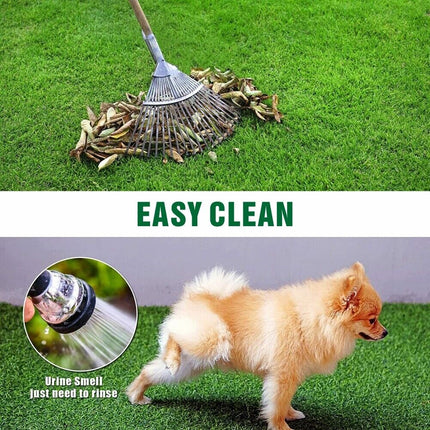 4 Sizes Artificial Grass Synthetic Fake Turf 2M x 5/10/15/20M Plastic Lawn New