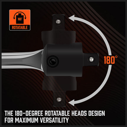 15" 18" 24" 38" Breaker Bar Socket Drive Wrench Long Spanner Heavy Duty 1/2 3/4"