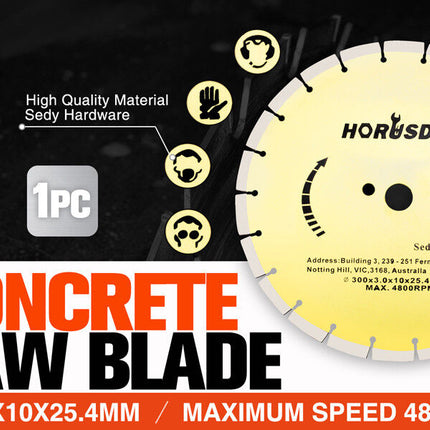 300mm/12" Concrete Saw Blade Masonry Cutting Disc Circular Diamond Stone Cutter
