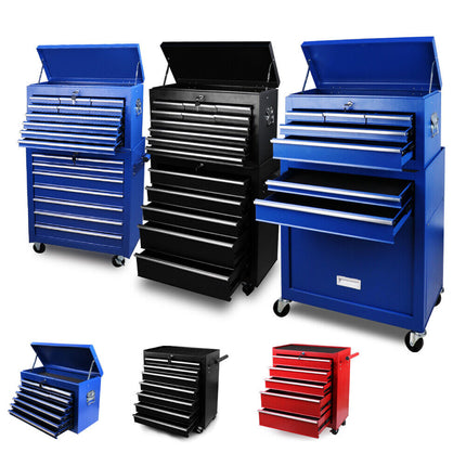 Tool Box Chest Cabinet Trolley, 5-17 Drawers Garage Storage Boxes