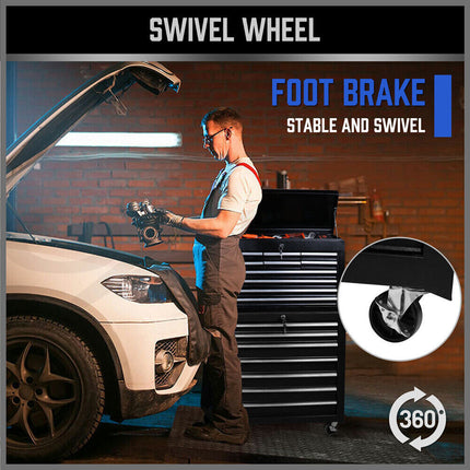 Tool Box Chest Cabinet Trolley, 5-17 Drawers Garage Storage Boxes