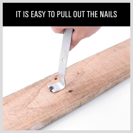 4Pc Steel Pry Bar Set Mechanic Nail Puller Pinch Breaker Wrecking Panel Beater