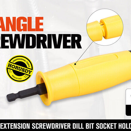 Right Angle Drill Attachment 90° Degree Drill Adapter 1/4" Drive Key Adaptor New