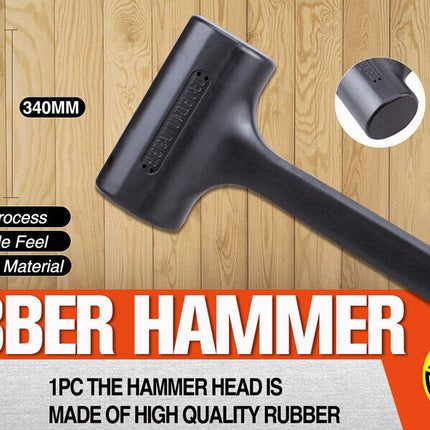 2/3LB Dead Blow Rubber Mallet Hammer Non Slip Soft Face Auto Car Repair NEW