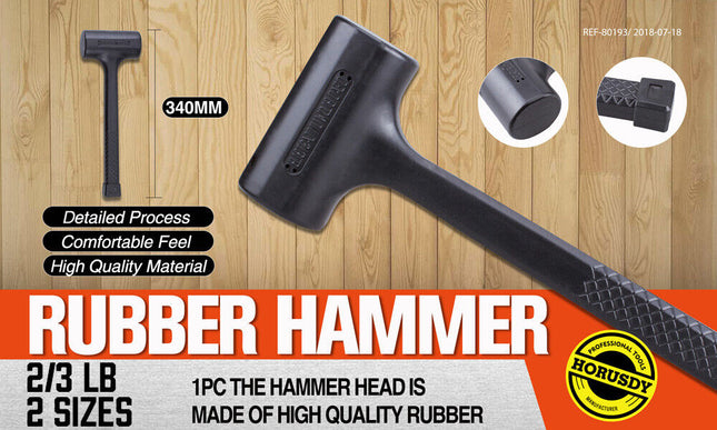 2/3LB Dead Blow Rubber Mallet Hammer Non Slip Soft Face Auto Car Repair NEW
