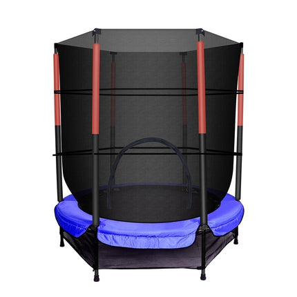 4.5ft Kids Trampoline Round Indoor Outdoor Junior Enclosure Safety Net Jumping