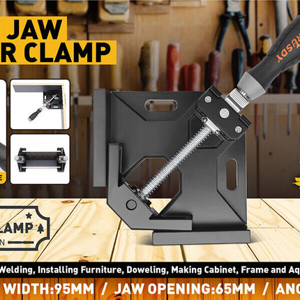 2x 90° Quick Right Angle Clamps Corner Clamps Vise Wood-working Welding Holder