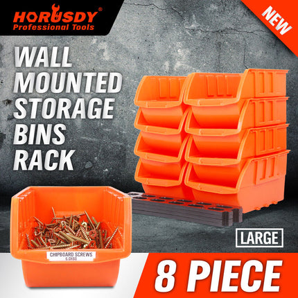 Parts Storage Bins Tool Organizer Rack Box Workshop Tray With Wall Mounted Board