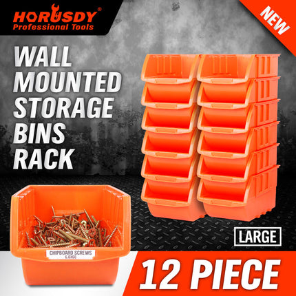 Parts Storage Bins Tool Organizer Rack Box Workshop Tray With Wall Mounted Board